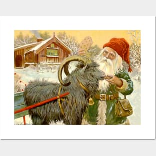 “The Sled Goat” by Jenny Nystrom Posters and Art